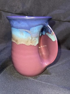 Handwärmender Kaffee/Teebecher Kunstkeramik signiert Neher Pottery 2009 - Bild 1 von 4