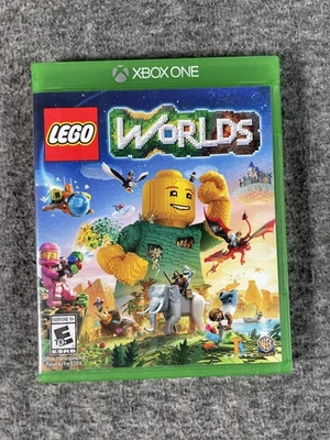 LEGO Worlds Xbox One Video Game Disc with Case and Cover Art Open World E10+ - Image 1 of 4