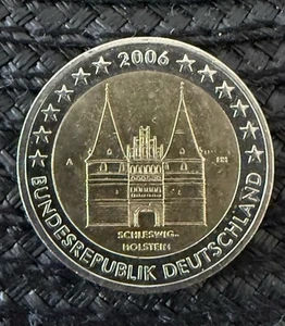 2 Euro Gedenkmünze Deutschland 2006 Schleswig-Holstein Holstentor Prägeanstalt A - Bild 1 von 2