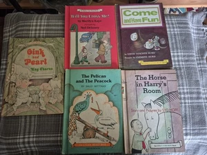 An I Can Read Book Lot of 5 Vintage HC Horse In HARRY'S ROOM OINK AND PEARL ETC - Picture 1 of 19