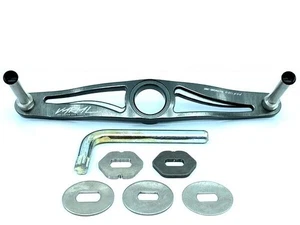 DRT Varial Handle 95mm Silver for Shimano Daiwa Reel Custom Spacer Included JPN - Picture 1 of 4