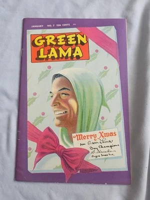 Cubierta de Navidad Green Lama 7 (1946)! Edad de Oro! Mac Raboy! Spark Publications Foto 1 de 4