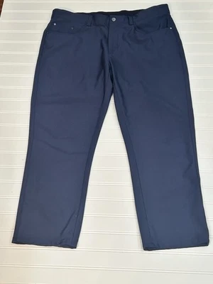 Брюки для гольфа мужские Greg Norman 34x29 прямые легкие укороченные темно-синие - Изображение 1 из 4