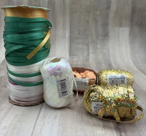 VINTAGE LOT OF MIXED CURLING RIBBON #1 - Picture 1 of 5