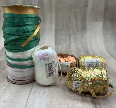 VINTAGE LOT OF MIXED CURLING RIBBON #1 - Image 1 of 4