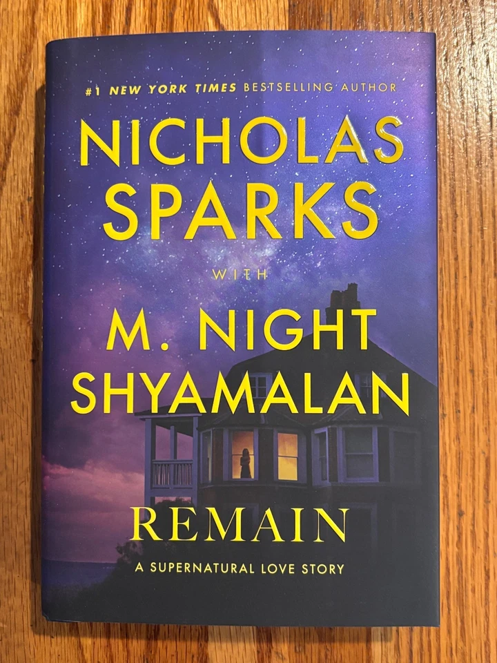 1st Edition hardcover          REMAIN    Nicholas Sparks      M. Night Shyamalan Foto 1 de 2