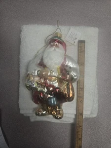 Kurt S. Adler Italian World Of Santas 6" mundgeblasenes Glas Weihnachtsschmuck Figur - Bild 1 von 9