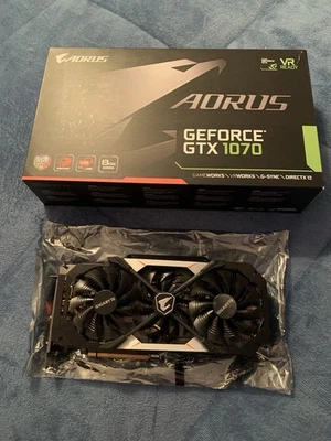 Gigabyte NVIDIA GeForce GTX 1070 8gb Graphics Card - Image 1 of 4