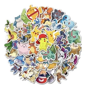 50 Stück Pokemon Vinyl wasserdichte Aufkleber - Bild 1 von 2