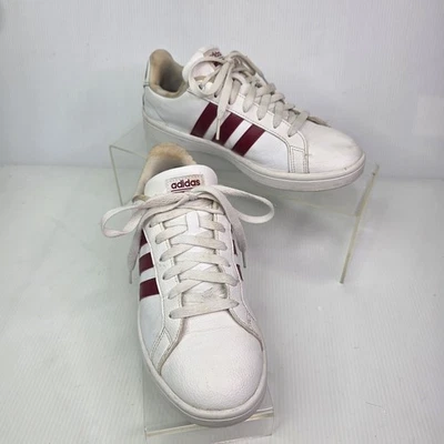 Adidas Cloudfoam Advantage Blanco Borgoña Rayas AC7736 Mujer Talla 9 Foto 1 de 4
