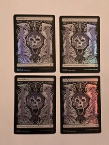 4x Swamp - Foil - Phyrexian Text - Full Art Basic Land- Near Mint - MTG - Picture 1 of 1
