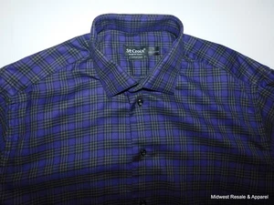 St.Croix Contemporary Fit Purple Plaid Long Sleeve Cotton Flannel Shirt Mens L - Picture 1 of 8