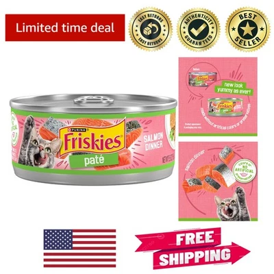 Pack of 24 Purina Salmon Dinner Pate Cat Food - Nutritious & Delicious Wet Meal - Image 1 of 4