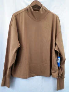 Columbia Uphill Edge Womens Brown Turtleneck Long Sleeve Holiday Gift Top Sz XXL - Picture 1 of 10