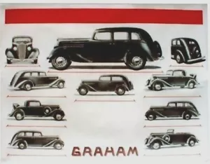 Original Vintage Poster GRAHAM AMERICAN AUTOMOBILES um 1935 - Bild 1 von 1