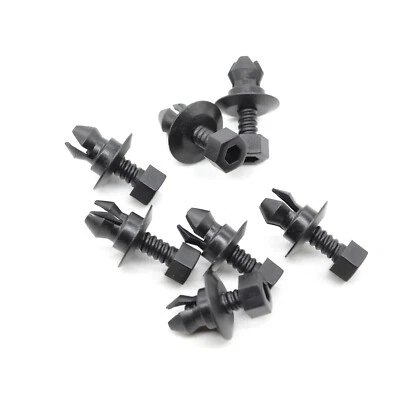 10pcs Nylon Side Skirt Screw Retainer Clips  for Volkswagen Passat 3C0-853-934 - Image 1 of 4