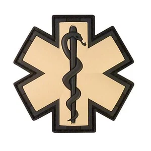 EMT EMS paramedic medic PVC desert AOR1 arid DCU tactical touch fastener patch - Picture 1 of 5