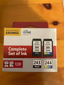 Genuine Canon 243 244 Ink Cartridges-Black/Color for TS302 TS202 MG2922 3122 - Photo 1/1