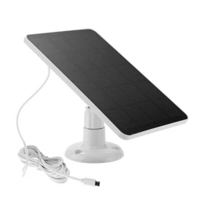 Panel Solar para Cámara Proyector Anillo/Cámara Stick Up Cargador de Batería 4W 5V Salida Foto 1 de 4