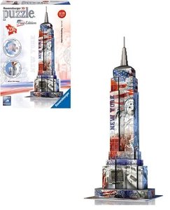 Ravensburger 125838 Empire State Building – 3D Puzzle – Flag Edition 216 PCS - Picture 1 of 3