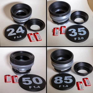 Canon FD SSC Cine Mod 24/35/50/85mm - Rehoused DIY Kit for Filmmaking - Picture 1 of 11