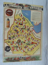 LA CONQUISTA DELL'ABISSINIA-propaganda fascista 1936-pubblicitario Sutter (AR01)