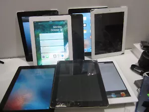 Lote de 9 Apple iPad 2, iPad 3 (Vidrio agrietado, sin iCloud) - Imagen 1 de 5