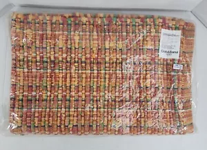 Tappeto caleidoscopico cassa e canna 24" x 36" mango nuovo con etichetta - Foto 1 di 5