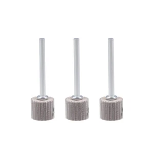 Flap Wheel 10mm x 10mm 240 Grit Abrasive Grinding Head with 1/8" Arbor 3 Pcs - Imagen 1 de 4