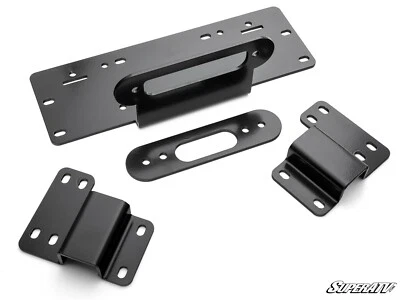 SuperATV Heavy Duty Winch Mounting Plate for Honda Pioneer 500 / 520 (2017+) - Изображение 1 из 3