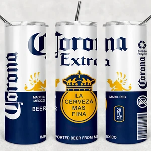 Corona EXTRA TUMBLER - Enthält einen 20 Unzen Metall Isolierbecher, Deckel & Strohhalm - Bild 1 von 3