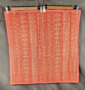 Apt 9 Set 0f 2 Euro Pillow Shames Quilted 26x26 Square Coral/Burgundy - Picture 1 of 6
