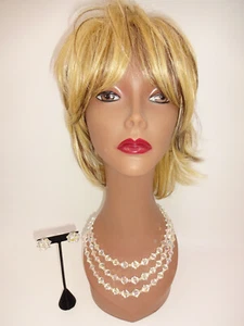 3 Pc Vintage Aurora Borealis Crystal Necklace & Clip On Earrings Set 3 Strands - Picture 1 of 7