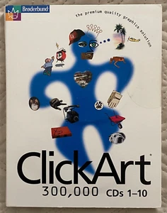 Broderbund, Clip Art, 300,000 Images, 20 CD's, HUGE Selection, MUST HAVE! - Picture 1 of 5