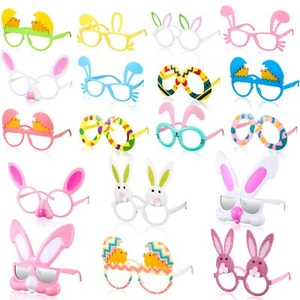 Simgoing 18 Pairs Plastic Easter Glasses for Boys Girls Adults - Bunny Chick ... - Picture 1 of 6