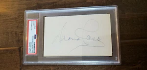 DIANA ROSS SIGNED AUTO 3X5 INDEX CARD THE SUPREMES MOTOWN HOF PSA DNA SLABBED - Picture 1 of 1