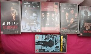6 Classic Movies Bundle VHS Al Pacino/De Niro/Pesci