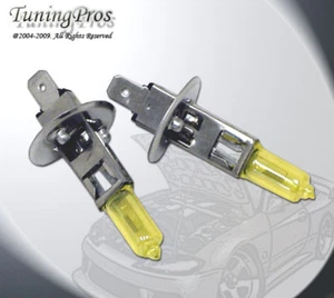 1 Pair 12V 100W H1 Hyper Yellow Xenon Gas HID Low Beam 3000K Light Bulbs 2pcs - Picture 1 of 2
