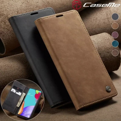 Funda de cuero tipo billetera magnética CaseMe para Samsung S25 S24 S23 S22 S21 S20+  Foto 1 de 4