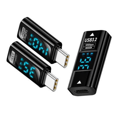 3pcs/lot Type-C Smart LED Display USB-C Female to USB Type-A 8P Adapter Data - Image 1 of 4