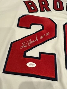 Lou Brock signed auto autographed Cardinals authentic Majestic white jersey JSA - Picture 1 of 4