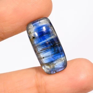 Kyanit mit Einschluss strahlende Form Cabochon Edelstein 19 Kt 21X10X6 mm Y-6032 - Bild 1 von 1
