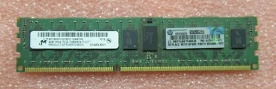 HP Micron 4GB DDR3-1333MHz 1Rx4 PC3-10600 ECC CL9 240-Pin Memory 664688-001 - Image 1 of 4