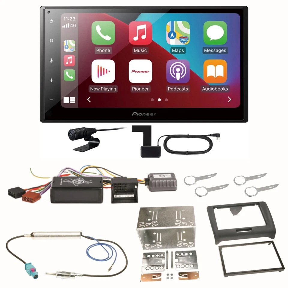 Pioneer SPH-DA160DAB Android Auto CarPlay Einbauset für Audi TT 8J - Bild 1 von 1