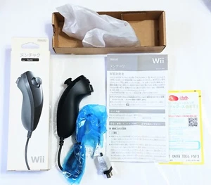 Nintendo Wii Nunchuck Black Brand New Unused Japanese Version RVL-004 from japan - Picture 1 of 21