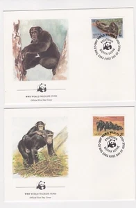 1983 Siera Leone WWF Endangered Species SG 745/8 Set four FDC or Fine Used - Picture 1 of 2
