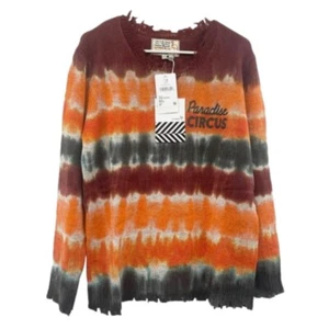 Free People X Sandrine Rose Tie Dye Wool Cashmere Sweater Distressed Size S NWT - Picture 1 of 5