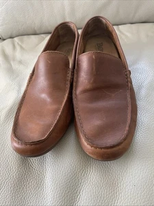 Born Leather Driving Shoes, Brown,Size 9 - Picture 1 of 7