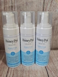 3x Bottles New The Honey Pot Sensitive Feminine Wash 5.51 fl oz Each - Picture 1 of 2