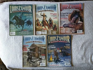 Vintage LOUIS L'AMOUR Western Magazine 1995 Lot Of 5 - Picture 1 of 7